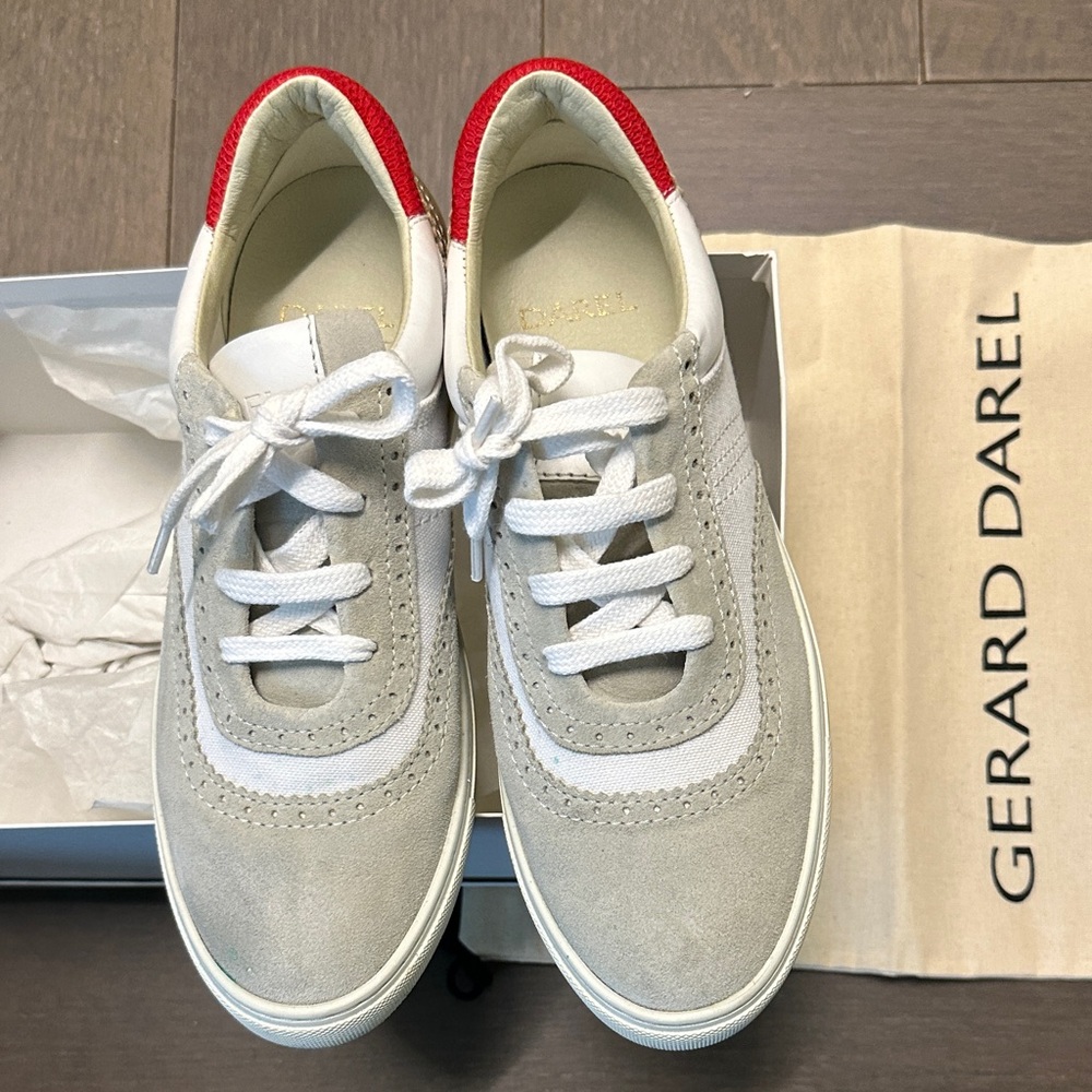 Gerard Darel White and Red Women’s Sneakers